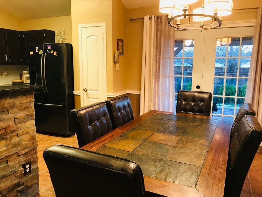 Wooden table an chairs