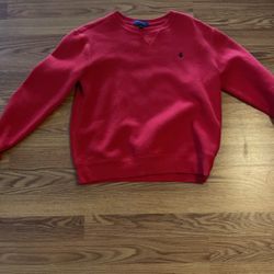 Red Boys Polo Long Sleeve 