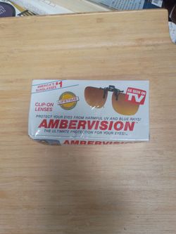 Amber vision clip-on sunglasses protect your eyes for a lifetime with the lifetime guarantee
