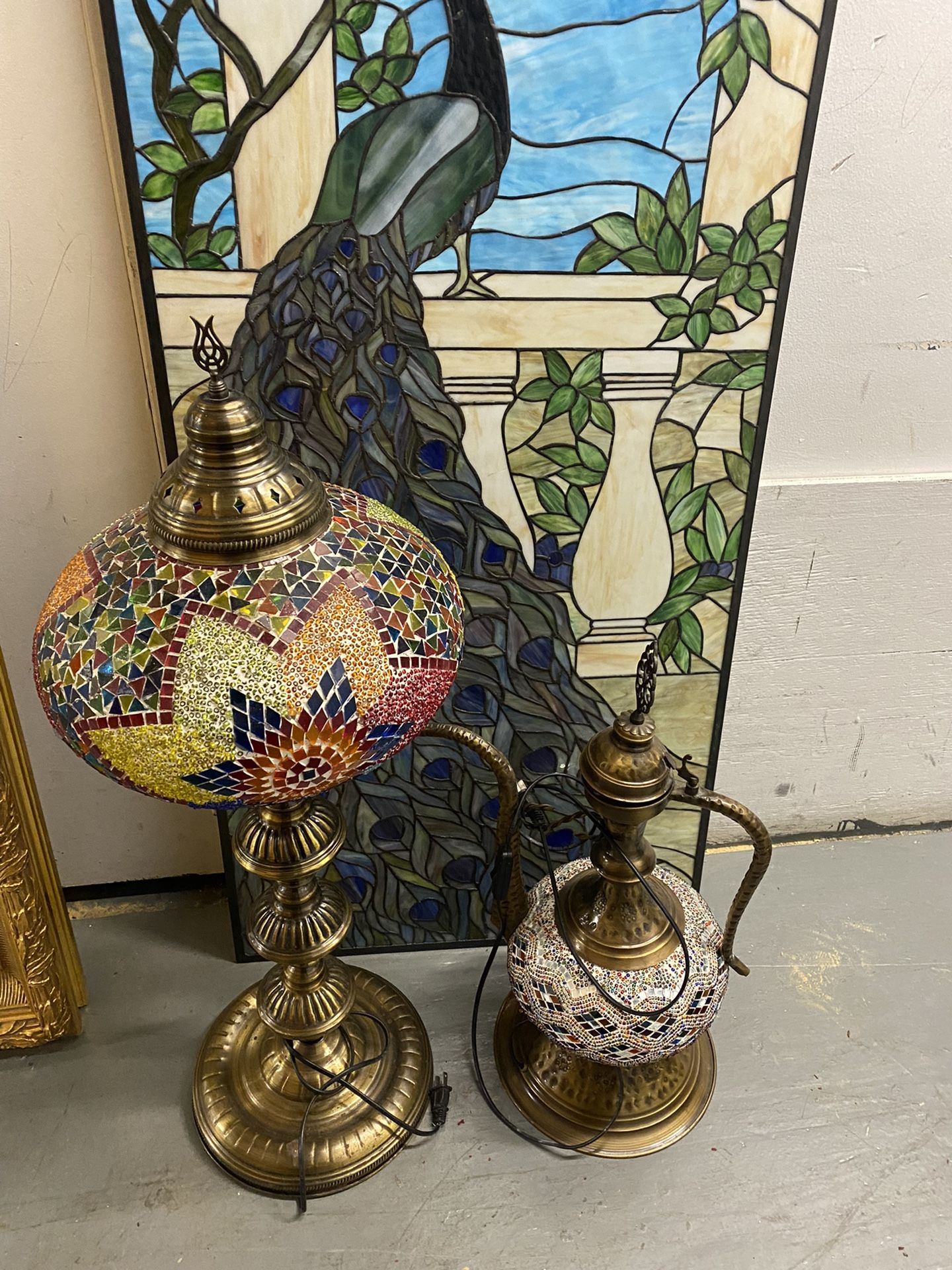 Metal Lamps 35 Inches 25 Inches H