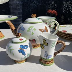 Lynn Chase Butterfly Paradise Tea Set