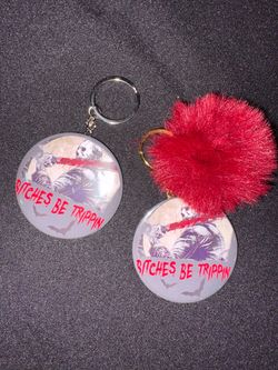 Chainsaw Massacre Button Keychains - 2.25/58mm