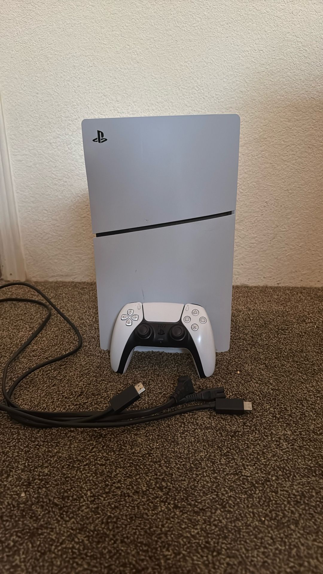 PS5 With Controller And Power Chord