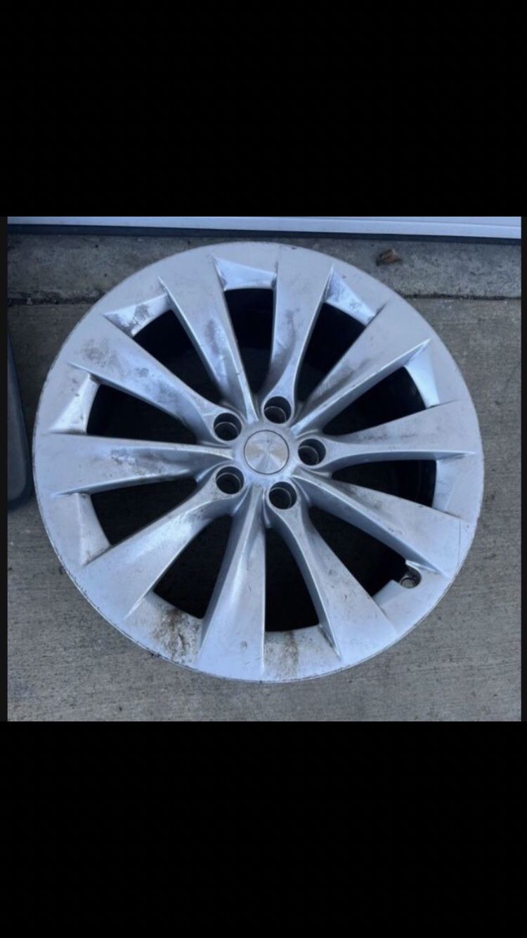 1 — 20x9.5 5x120 5x4.72 Stock Model X Slipstream Wheel Rim Only !!!!!!!