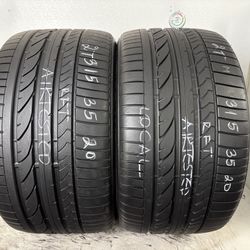 2 Tires 315 35 20 Bridgestone Dueler Ho Sport Run Flat Like New 