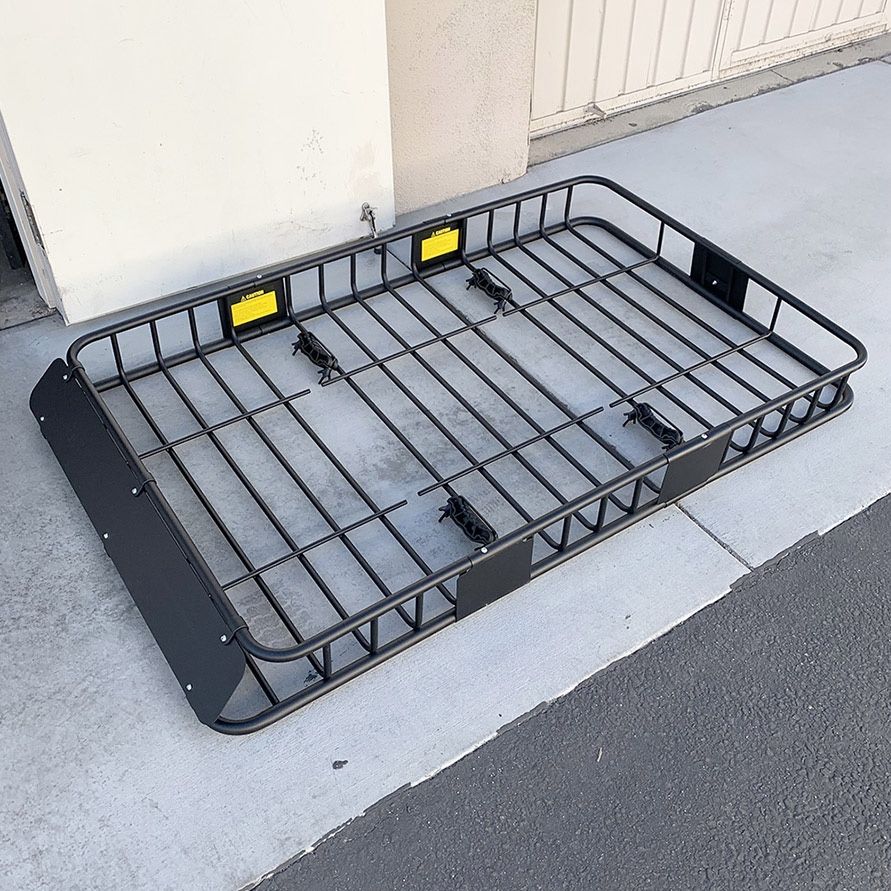 New) $145 Universal Roof Rack Cargo Basket 64x39x6” Max 150Lbs