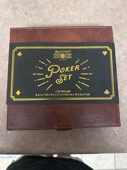 Buxton poker set