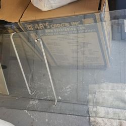 Tempered Shower Glass Door 2 Pcs