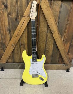 Donner Standard Series Electric Guitar Yellow/white *5050