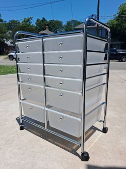 Chrome Storage Cart $40