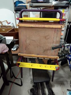 Kids Chalkboard And Coloring Easel
