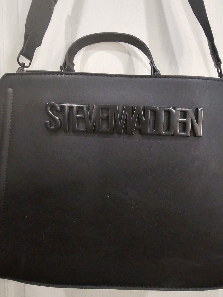 Steve Madden Black Structured Purse
