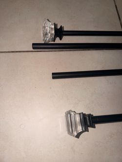 square glass curtain rods