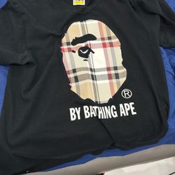 Bape Bathing Ape Shirt Size Large Burberry