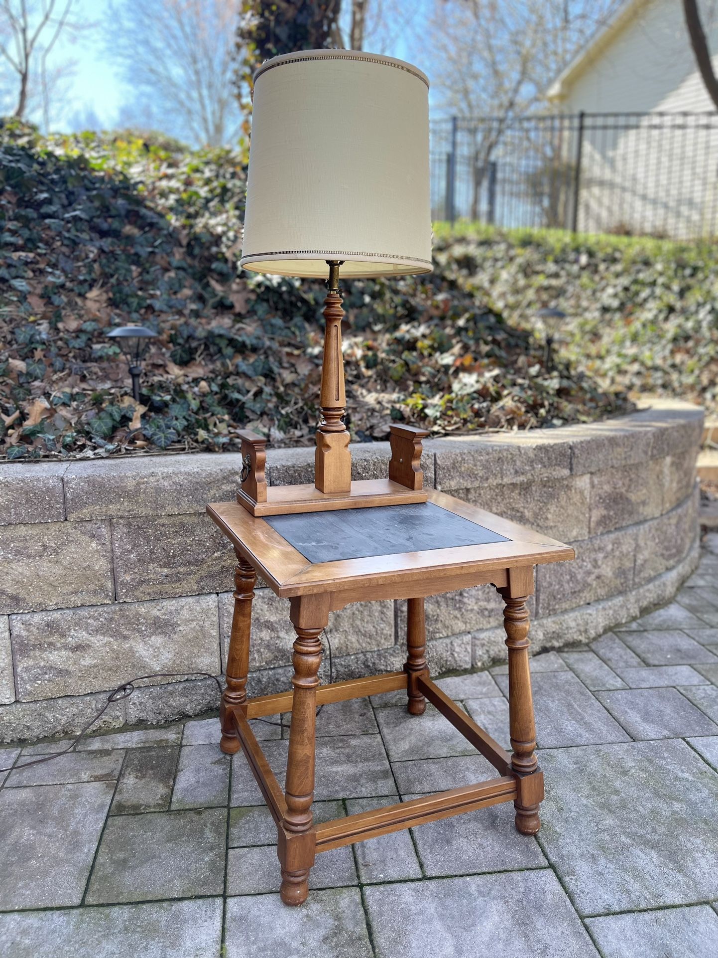 Tell City Chair Company End Table W/ Lamp