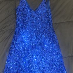 Blue Glittery Dress