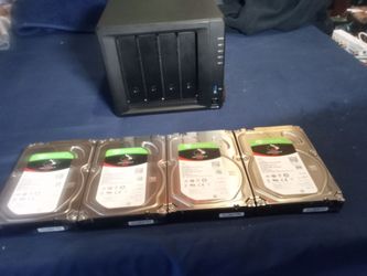 Synology 4-Bay NAS with 4 Seagate IronWolf 4TB HDDs