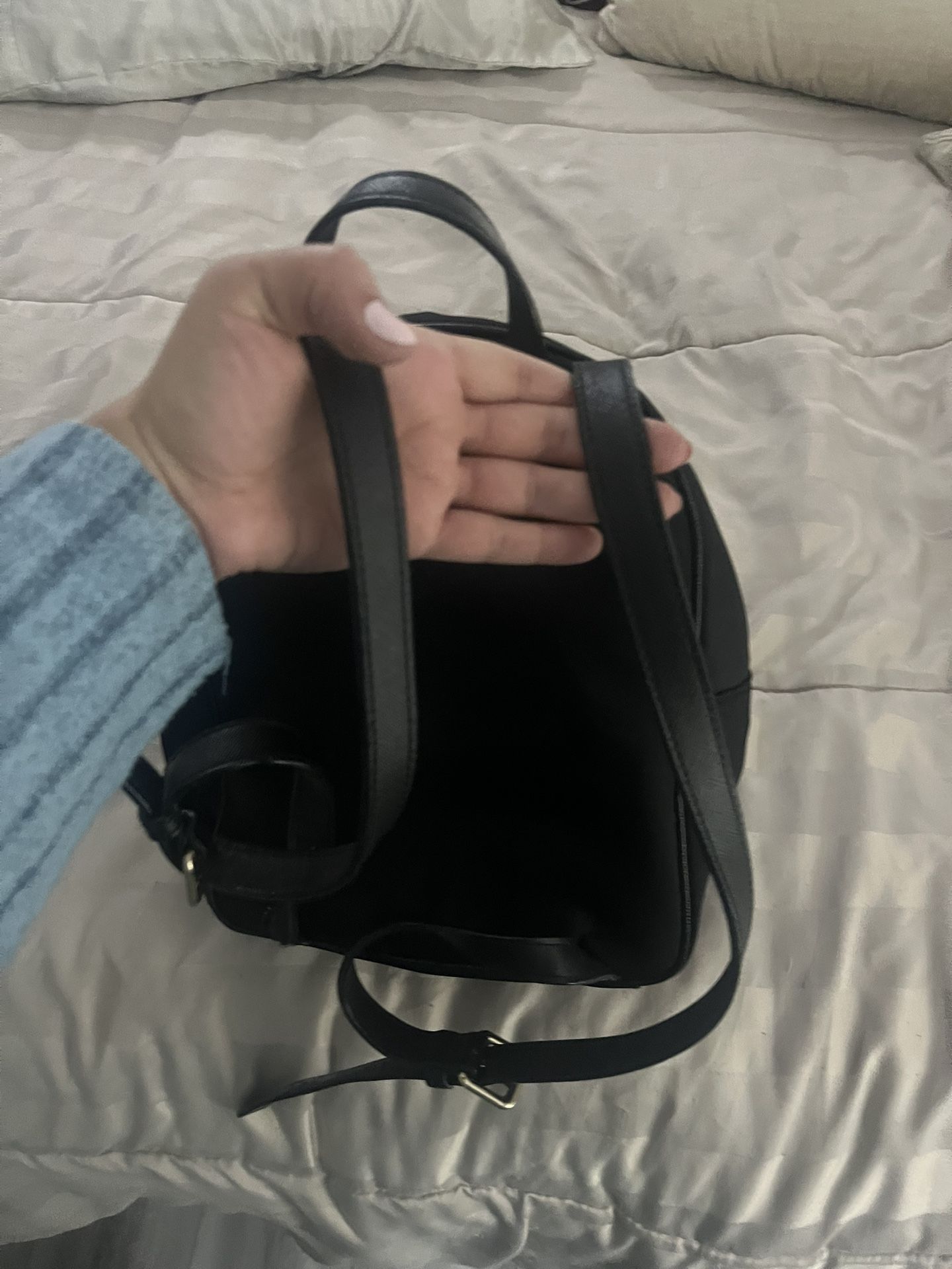 kate spade black mini backpack Buy Chelsea The Little Better Nylon Backpack, Black, Mini, at Bag Size Kate Spade Chelsea Nylon Apple