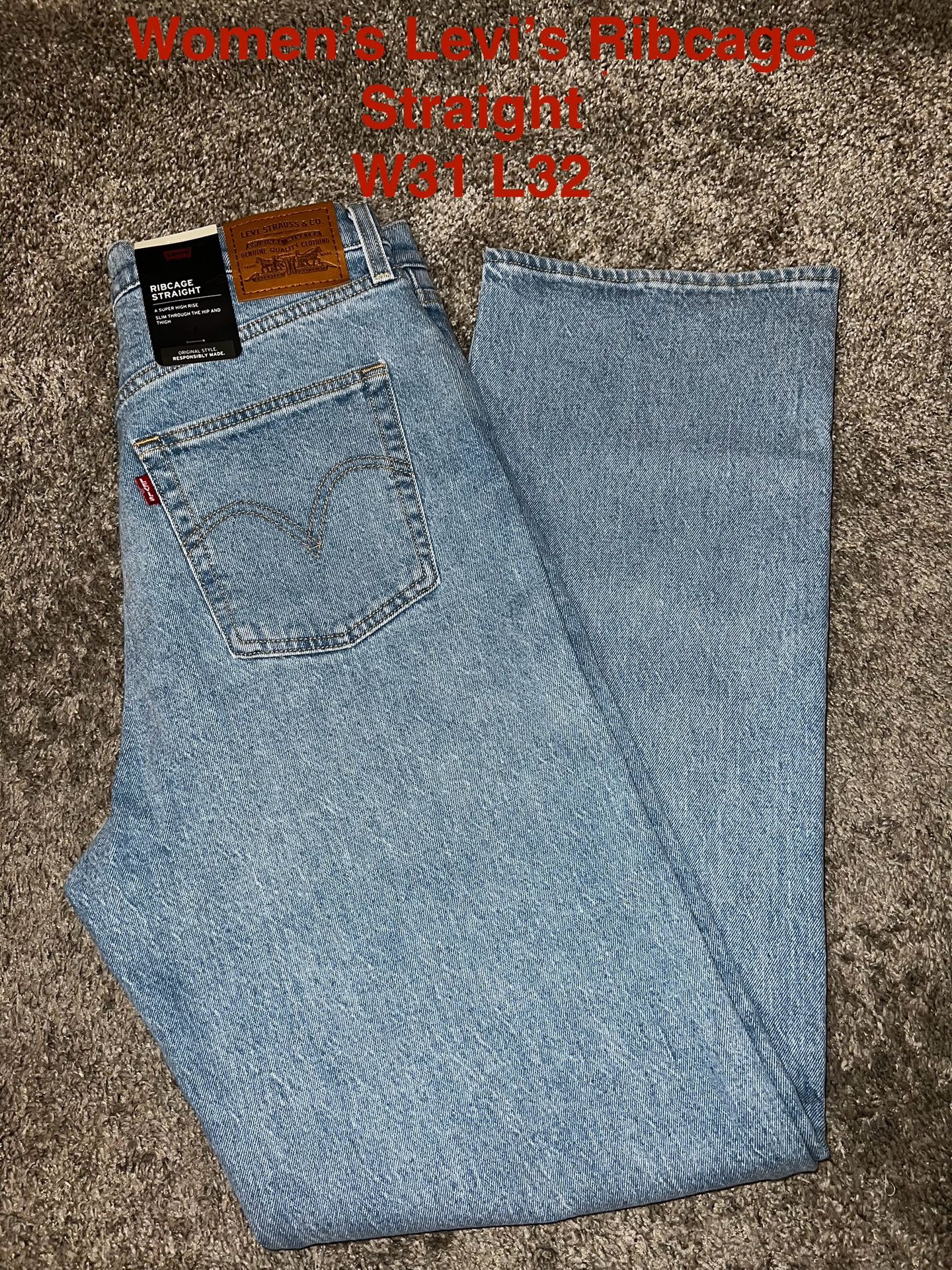 Women’s Levi’s Ribcage Straight W31 L32