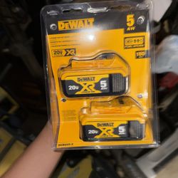 New Dewalt 5.0 Battery’s 