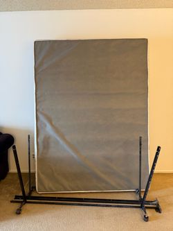 FREE Queen Box Spring + Metal Bed Frame