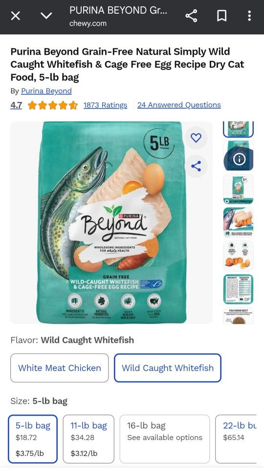 Purina Beyond Cat Food 3.5lb 4 Pack