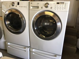LG washer and gas dryer