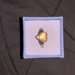 Hold Heart Nugget Ring  Medium 
