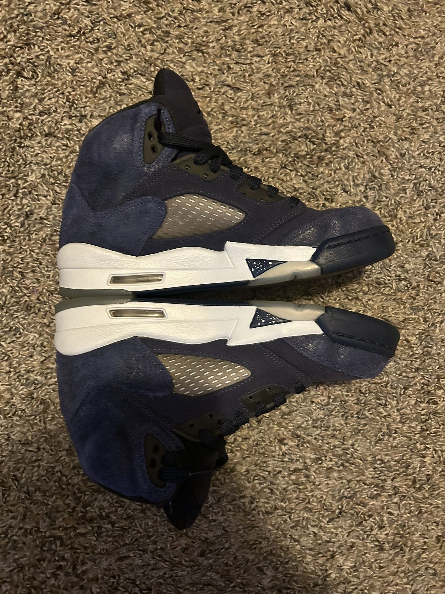 Navy Blue Jordan 5