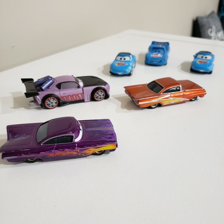 Disney, Cars, Dinoco, 6 Toy Car Set