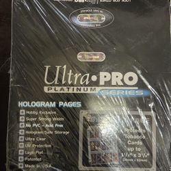 Ultra Pro Platinum Series - 100 CT 15 Pocket Baseball Tobacco Card Pages