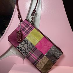 Coach Patchwork Wristlet