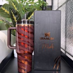 stanley [New Hot Selling]TYLA 40 Oz Stainless Steel Water Bottle, Double Wall Vacuum Insulated Portable Cup Water Bottle, Summer Drink Cup With Handle