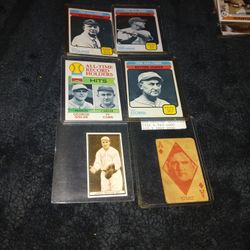 6vintage  Baseball Cards