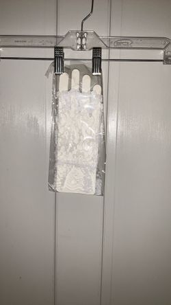 White  Lace Fingerless Short Gloves