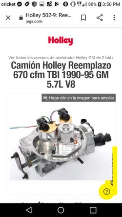 Chevy tbi. holley