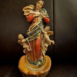 OUR LADY, UNDOER OF KNOTS HOLY WATER FONT