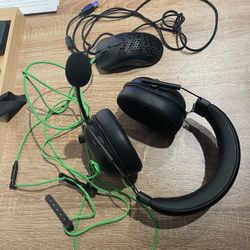 Razer Gaming Headset And Glorious Lgb Gaming Mouse 