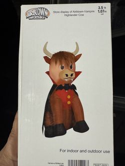 Inflatable Vampire Cow 