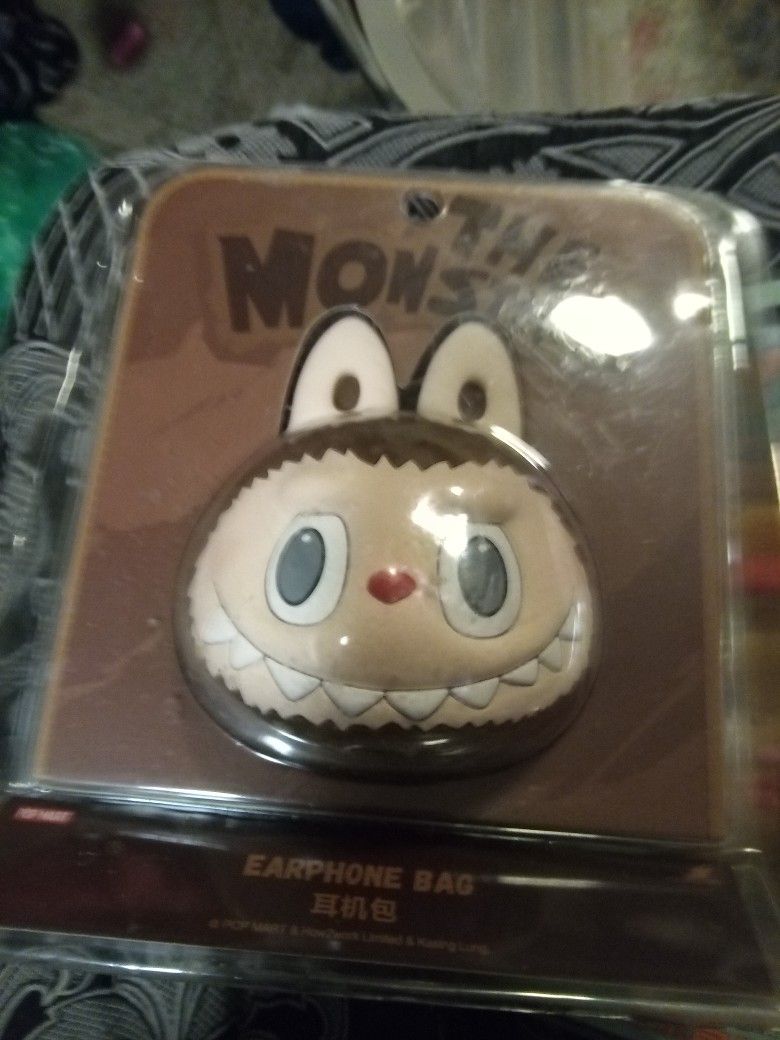 Pop-mart The Monsters Earphone Bag And Crying Again Earphone Case