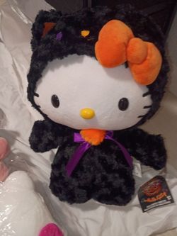 Hello Kitty Halloween Black Cat Plush