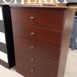 Dresser 5 Drawers Compress Wood