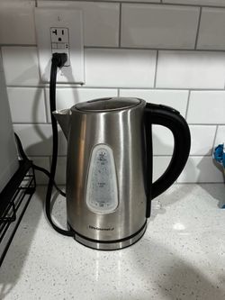Electric kettle (stainless, 1.7L/7C) $10