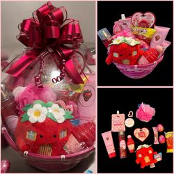 🍓 Bath & Bodyworks Strawberry Shortcake Themed Easter Basket 🍓
