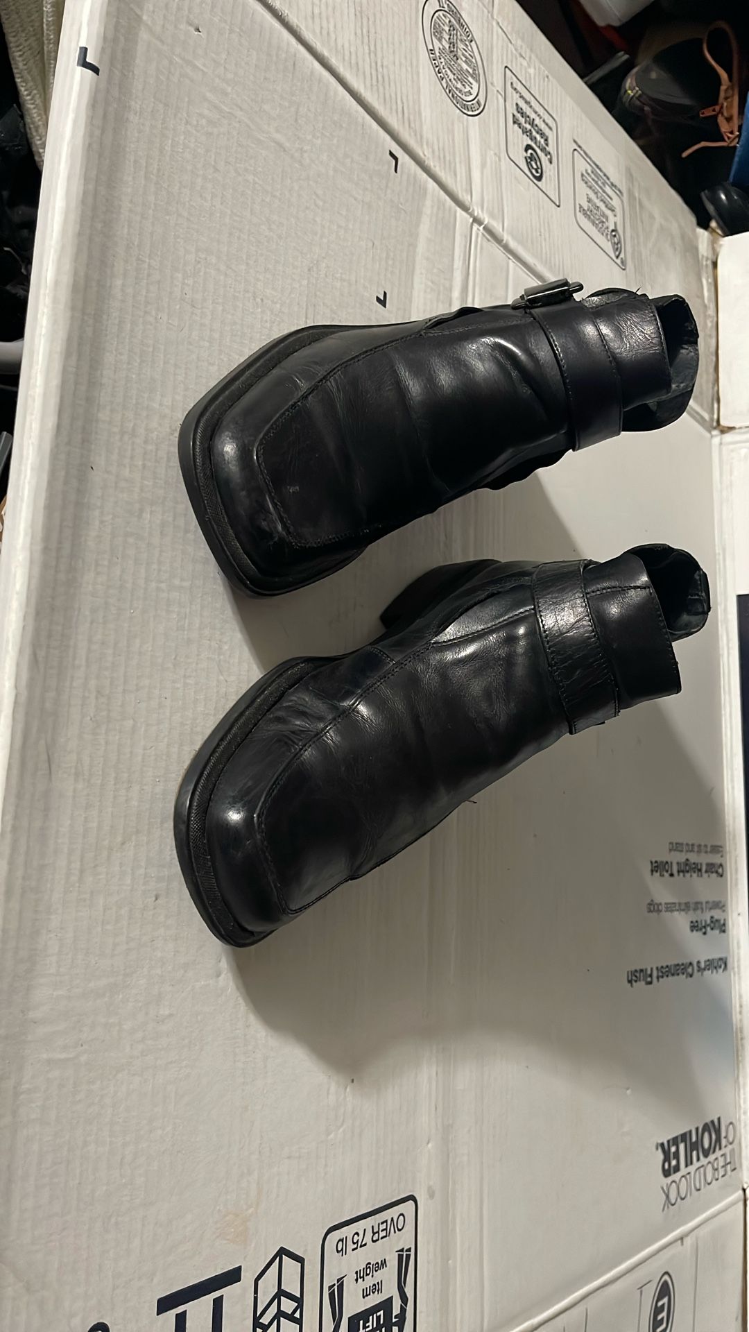 Aldo black leather boots