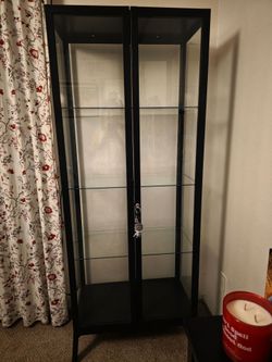 Ikea glass door cabinet