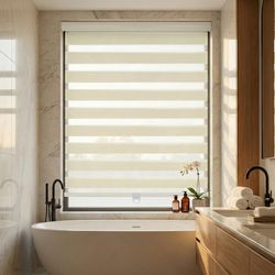 Brand New Premium Zebra Blinds – Custom Made, Metal Headrail, Chain Control
