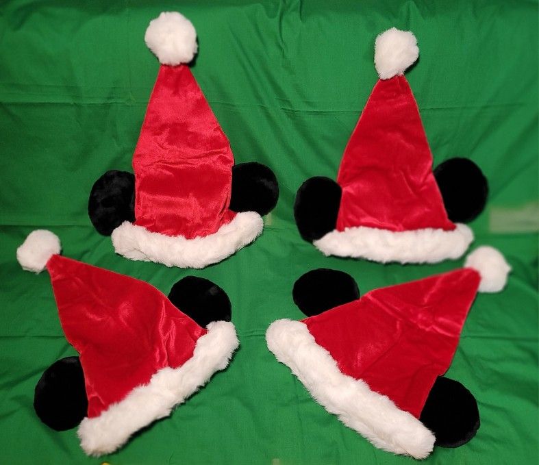 Mickey Mouse Santa Hats