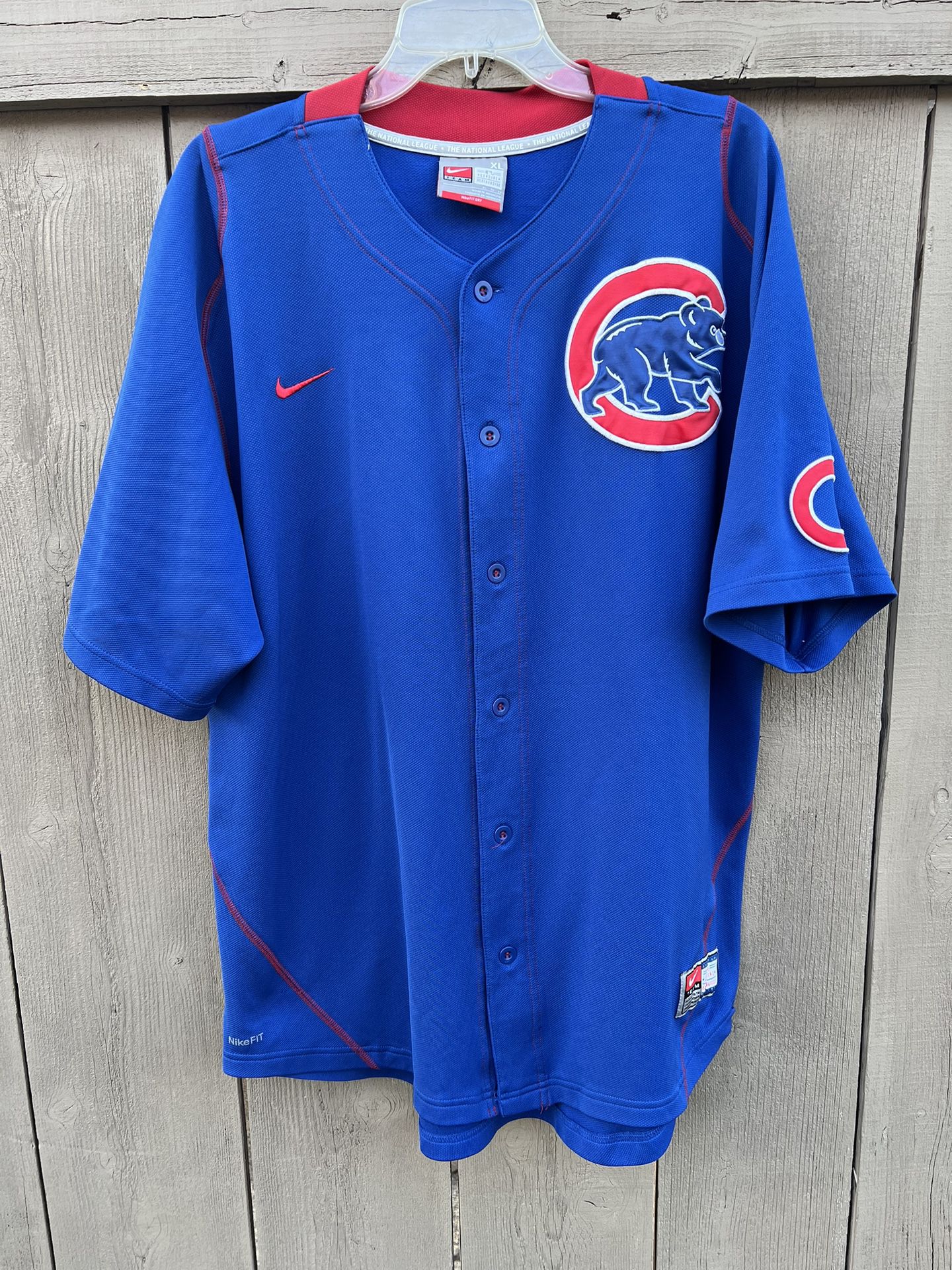 Team Nike Fit Dry Chicago Cubs MLB Blue Jersey Size XL Xtra Large