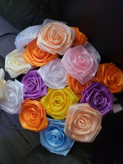 Rosas de liston eternas $5 dls cada una